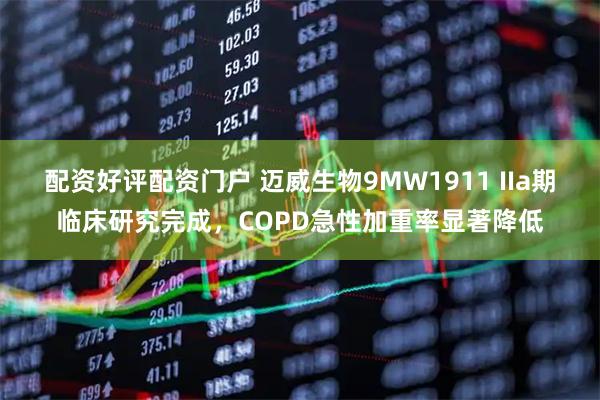 配资好评配资门户 迈威生物9MW1911 IIa期临床研究完成，COPD急性加重率显著降低
